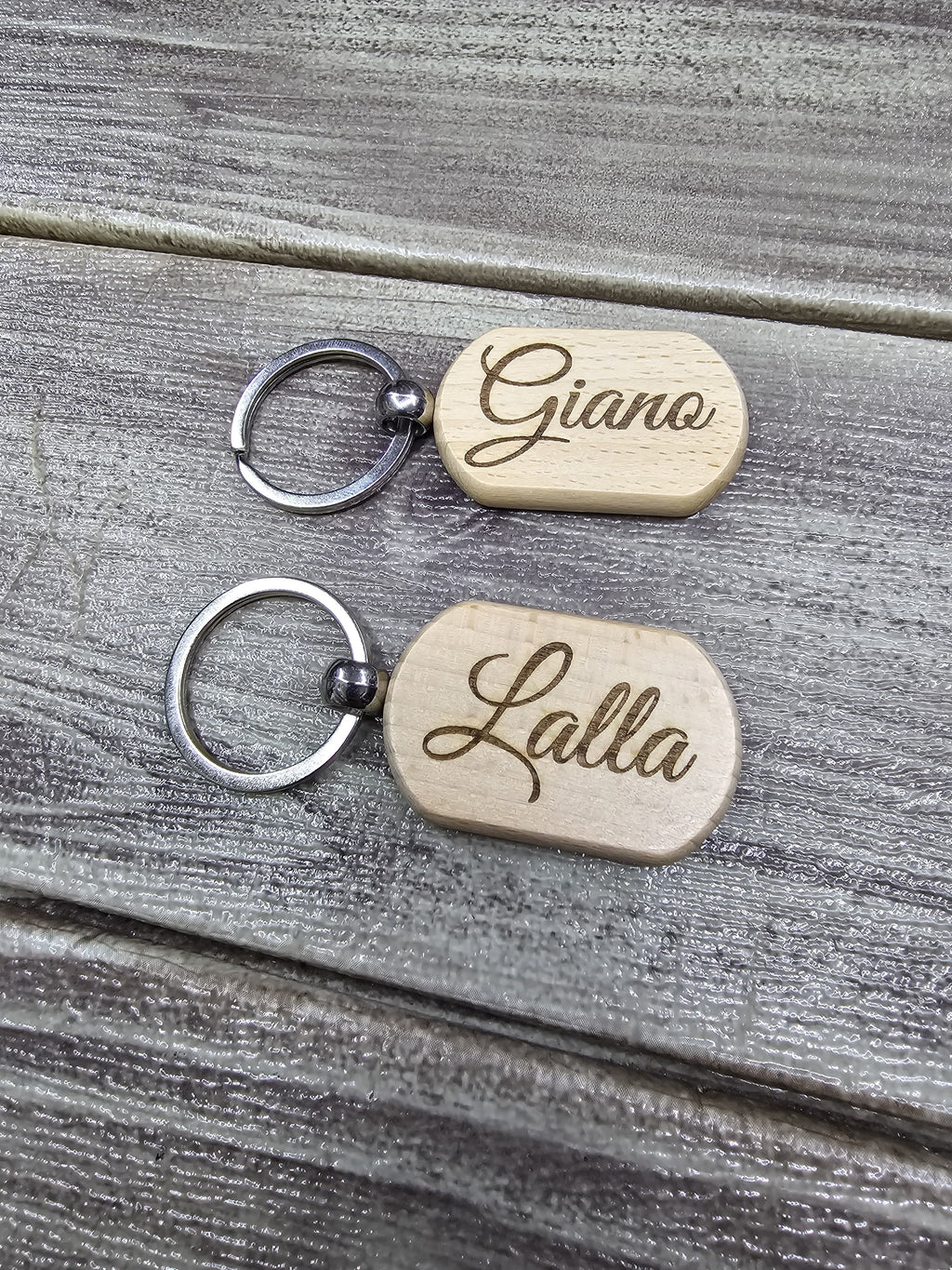 Portachiavi in legno personalizzabile