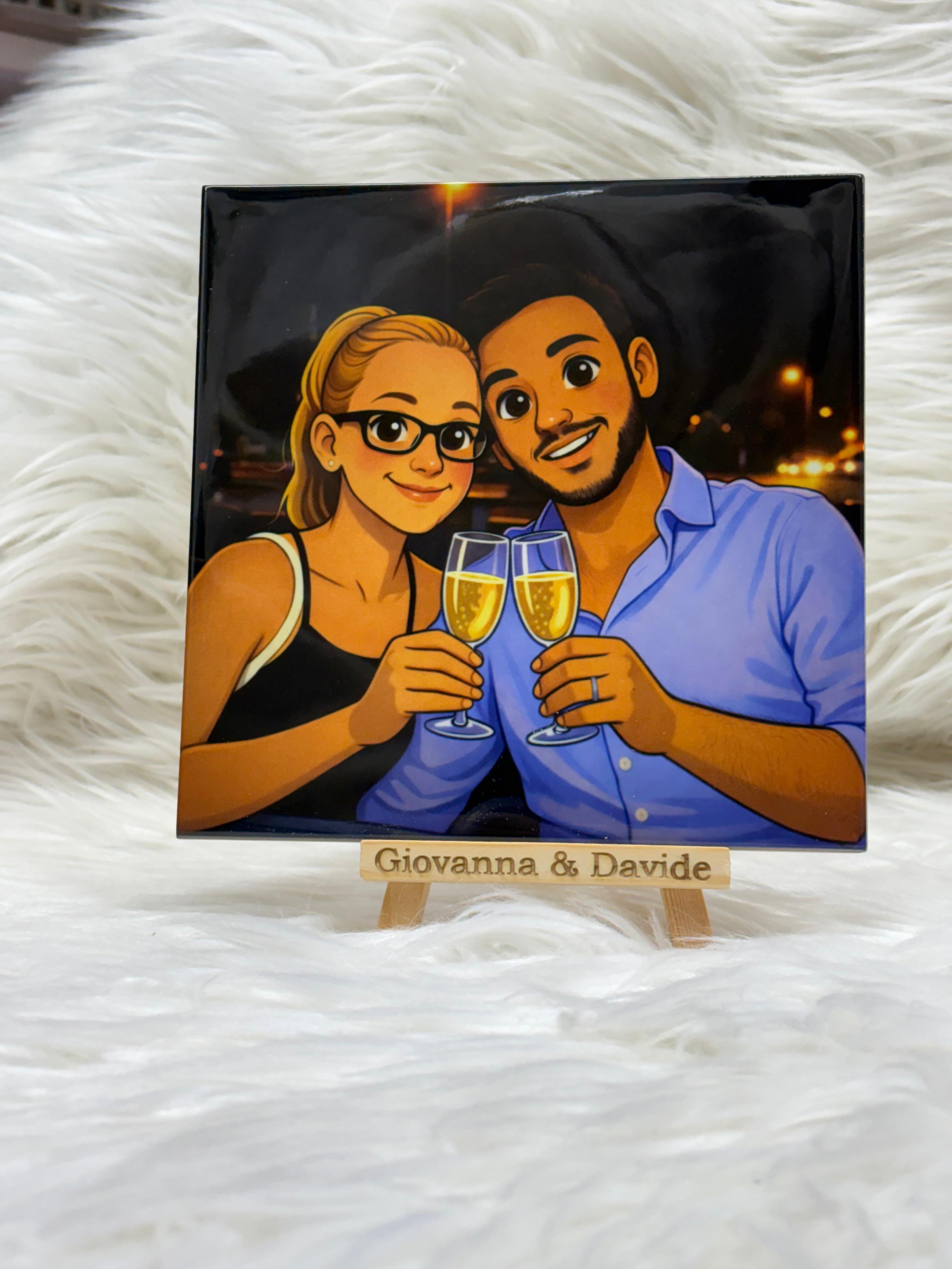Mattonella personalizzata 15x15